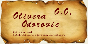 Olivera Odorović vizit kartica